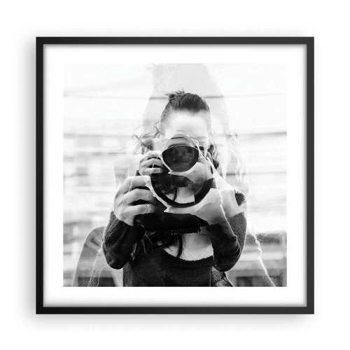 Plagát v čiernom ráme - Tvorca a materiál - 50x50 cm