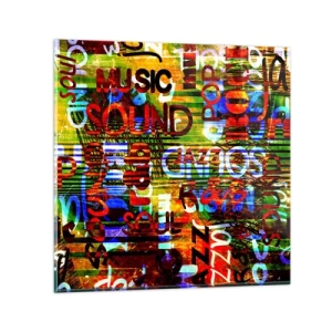 Obraz na skle - Všetky farby tónu - 30x30 cm