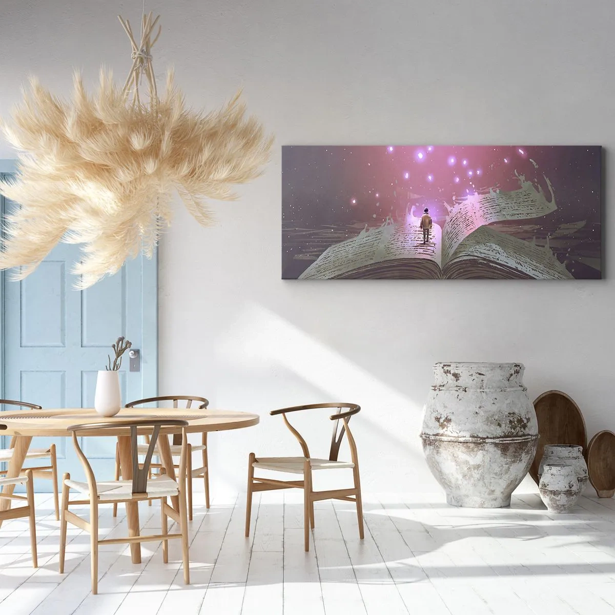 Obraz na plátne - Pozvánka do iného sveta - prečítaj! - 120x50 cm