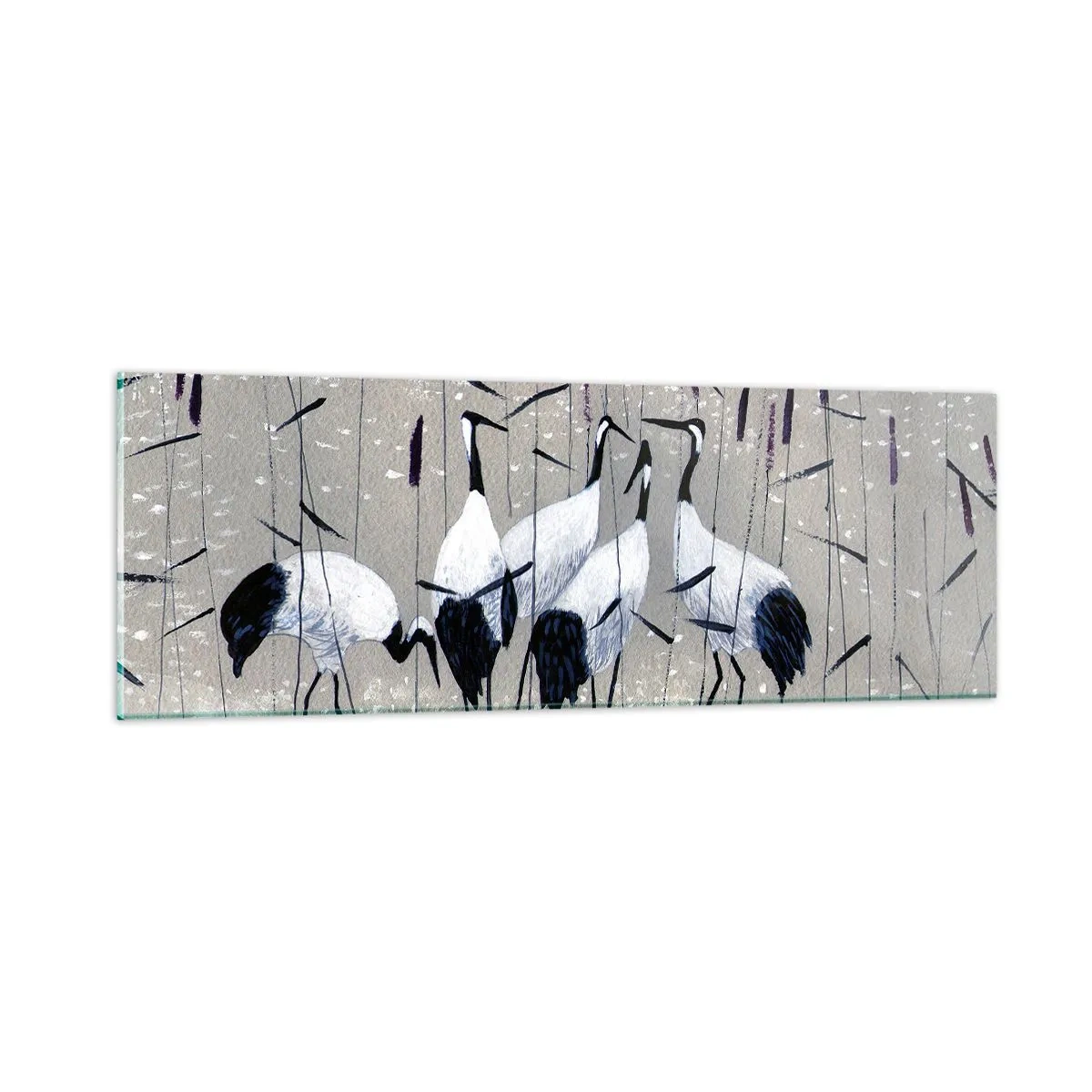 Obraz na skle - Medzi svojimi - 90x30 cm