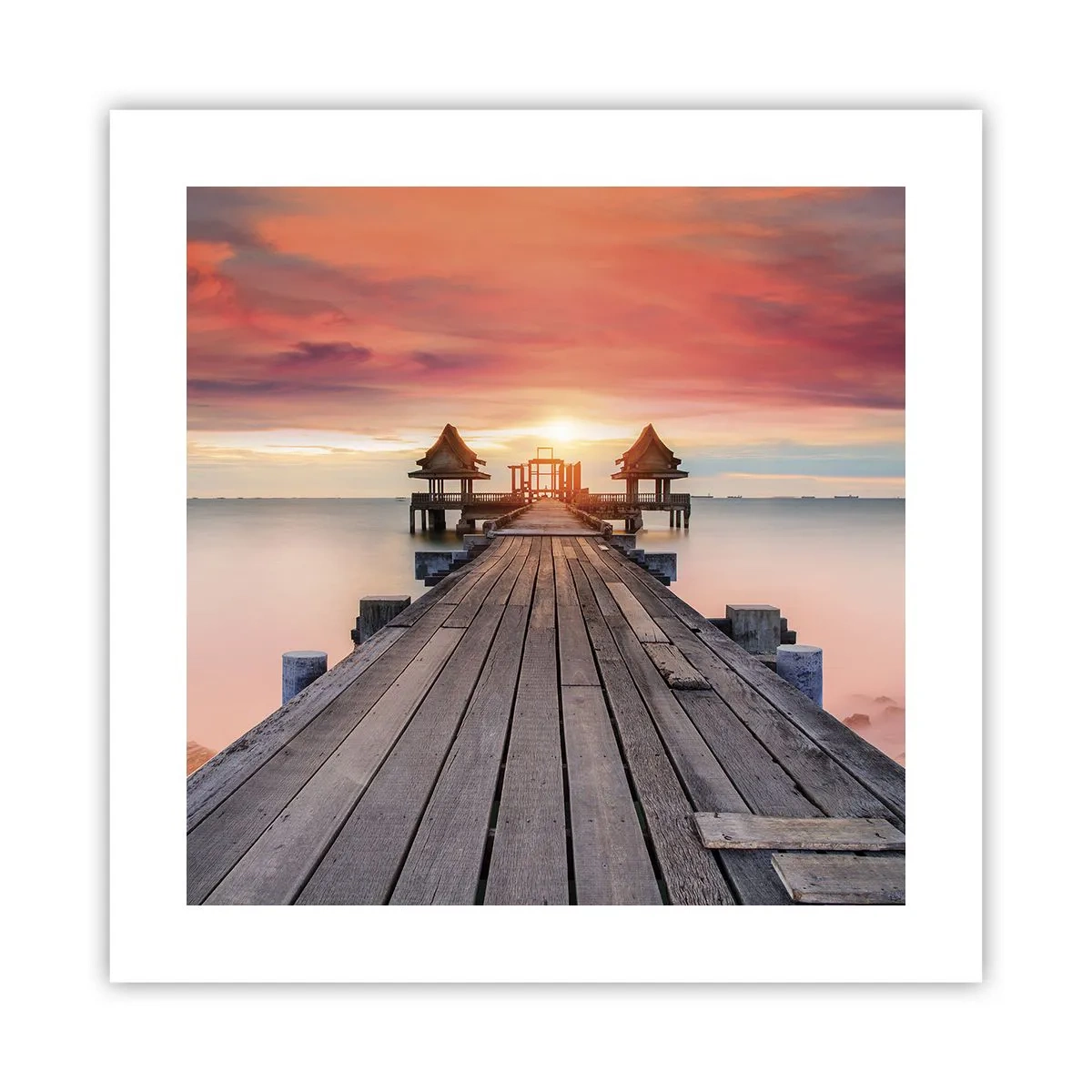 Plagát - Západ na východe - 40x40 cm