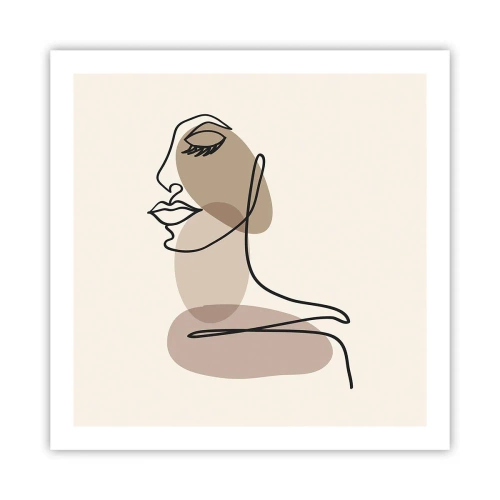 Plagát - Určitá línia krásy - 60x60 cm