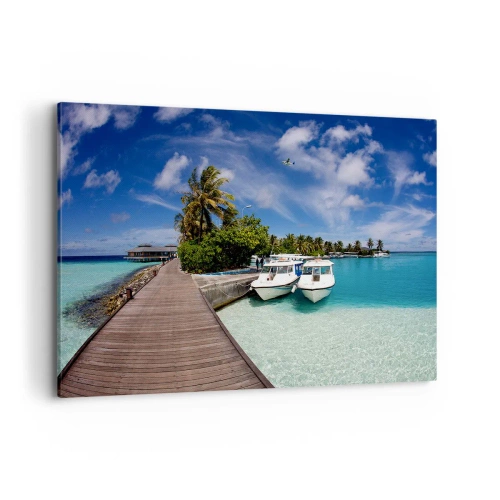 Obraz na plátne - A predsa raj existuje - 120x80 cm