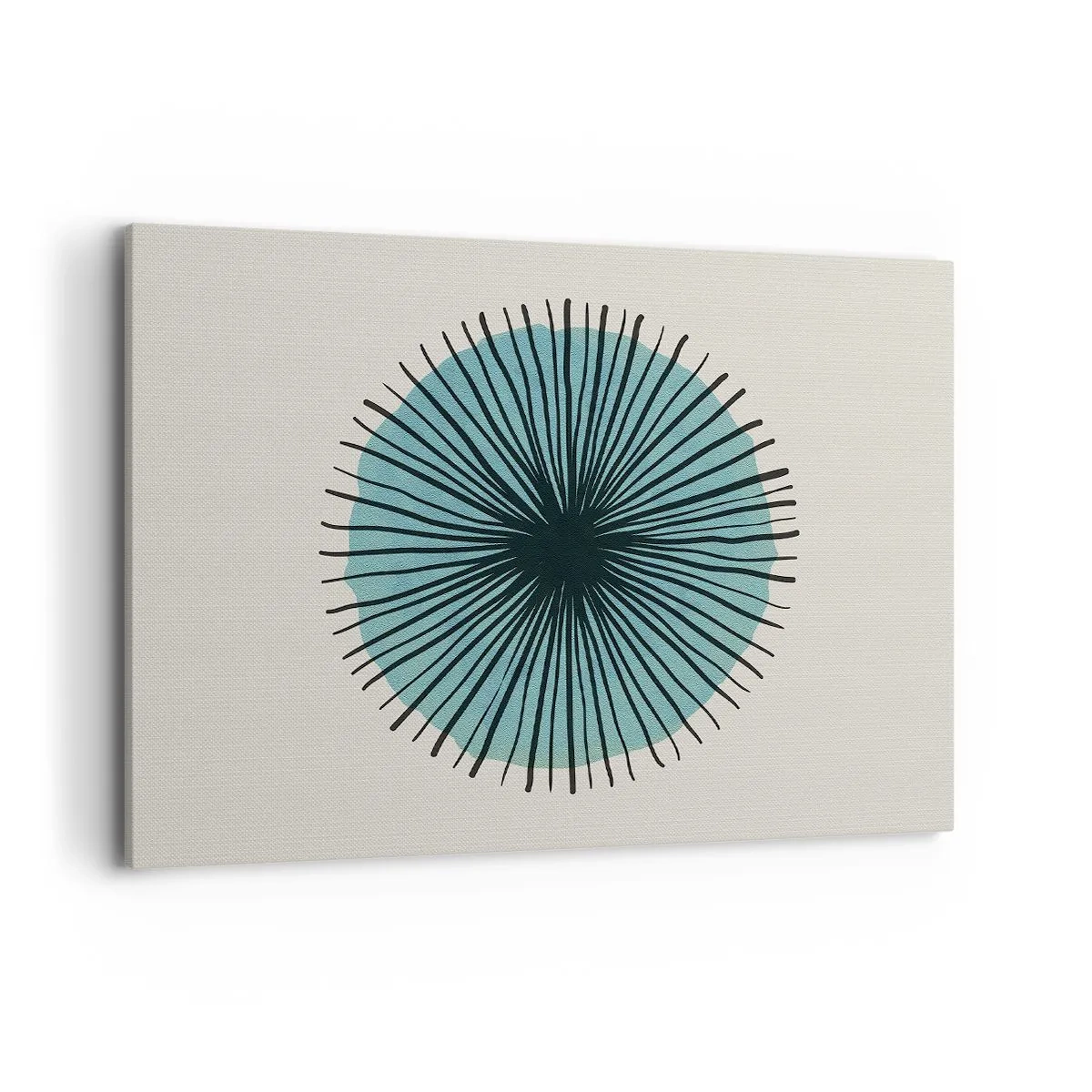 Obraz na plátne - Žiariaca modrá - 100x70 cm