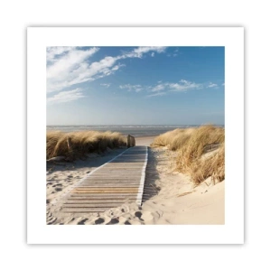 Plagát - Za dunou, v šumení trávy - 40x40 cm