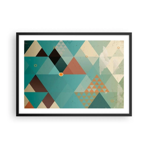 Plagát v čiernom ráme - Jednota mnohosti, mnohosť jednoty - 70x50 cm