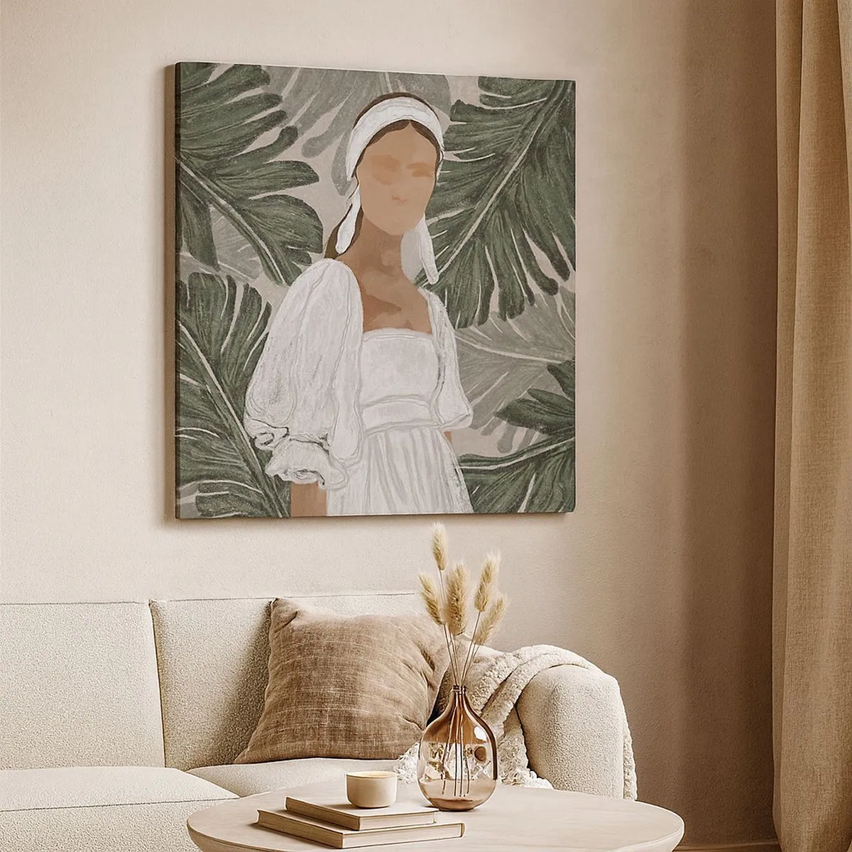 Obraz na plátne - Exotický portrét - 30x30 cm