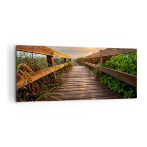 Obraz na plátne - A priamo k brehu - 100x40 cm