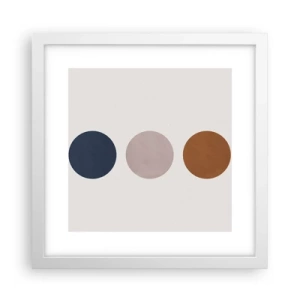 Plagát v bielom ráme - Symbol dokonalosti - 30x30 cm