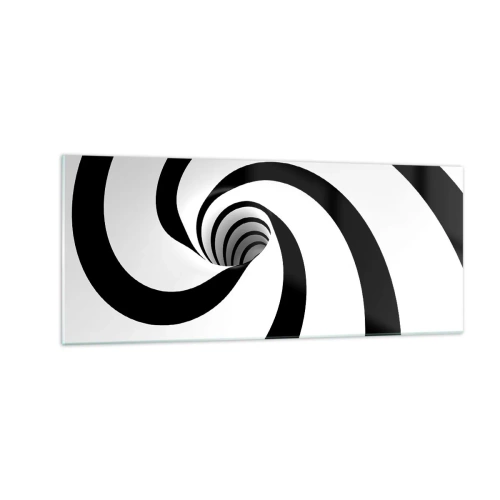 Obraz na skle - Podľahnúť víru? - 100x40 cm