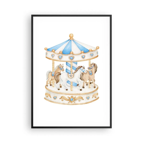 Plagát v čiernom ráme - Sladké detstvo - 70x100 cm