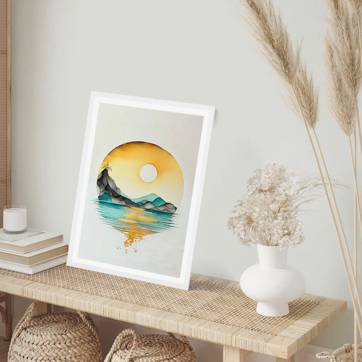 Plagát v bielom ráme - V kruhu krásy - 40x50 cm