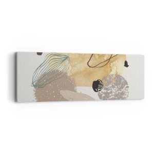 Obraz na plátne - Abstraktná slivka - 90x30 cm