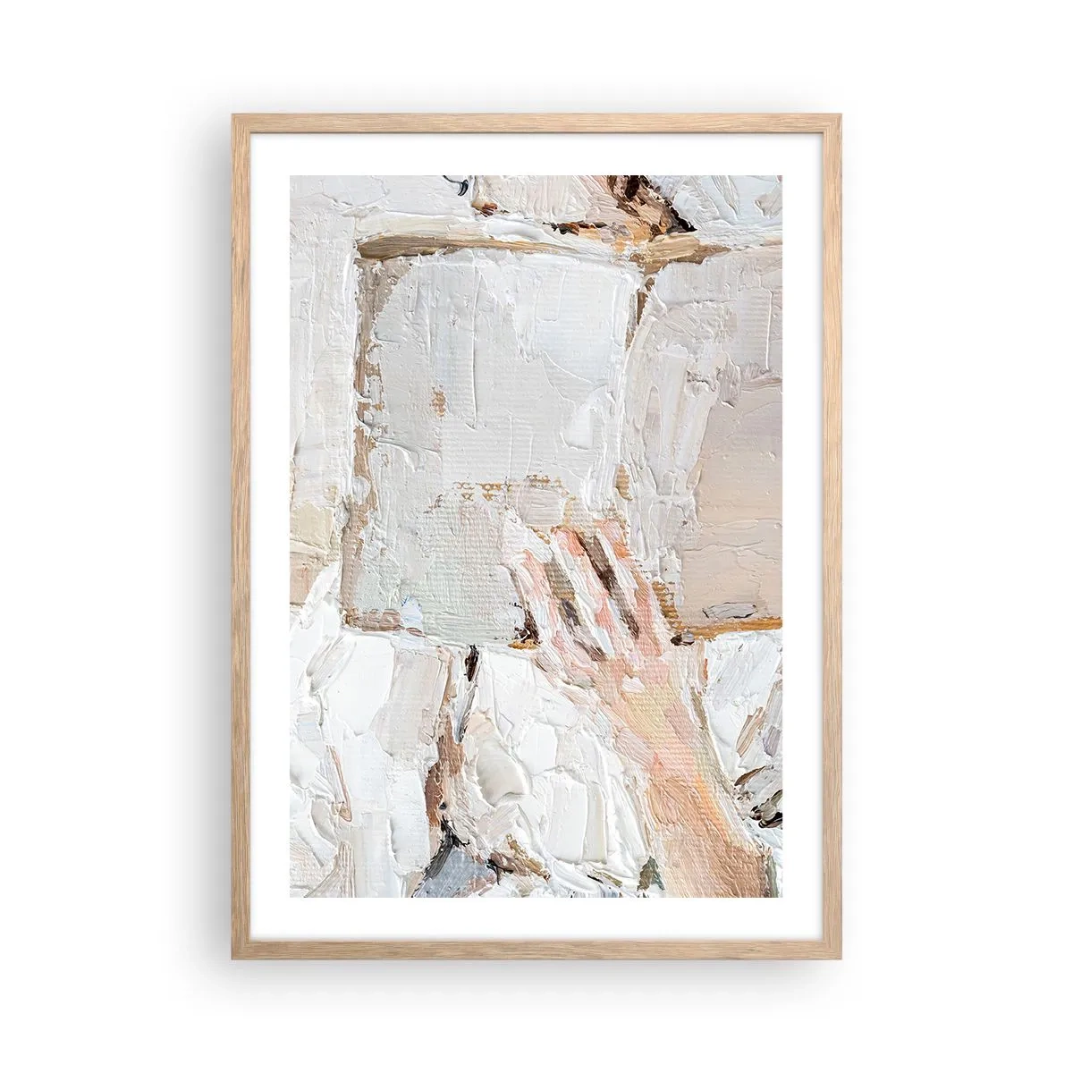 Plagát v ráme zo svetlého duba - V inom svete - 50x70 cm