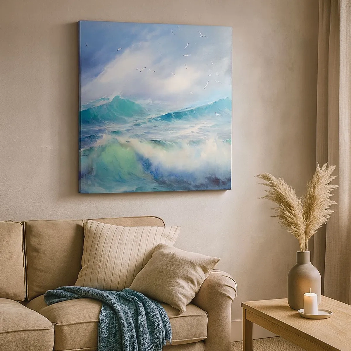 Obraz na plátne - „Víchrica zavyla triumfálne…“ - 30x30 cm