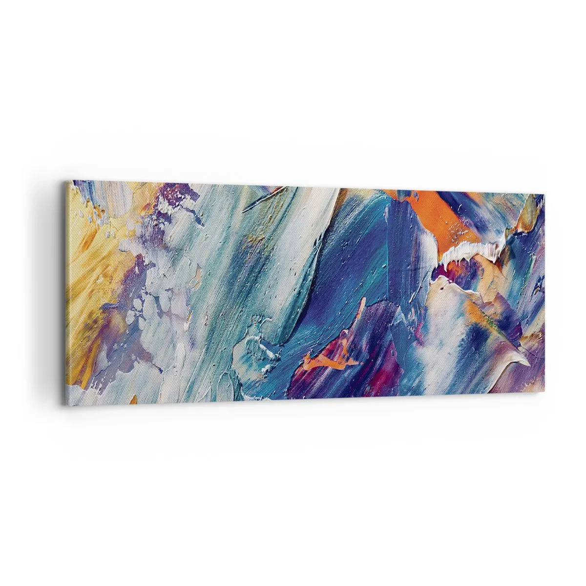 Obraz na plátne - Chaos farieb - 100x40 cm