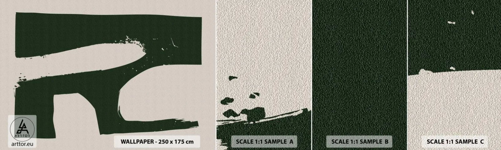 Vzorka Fototapeta Standard Eco - Zálivy v bielom - Boho, Minimalizmus, Tvar - 100x30 cm