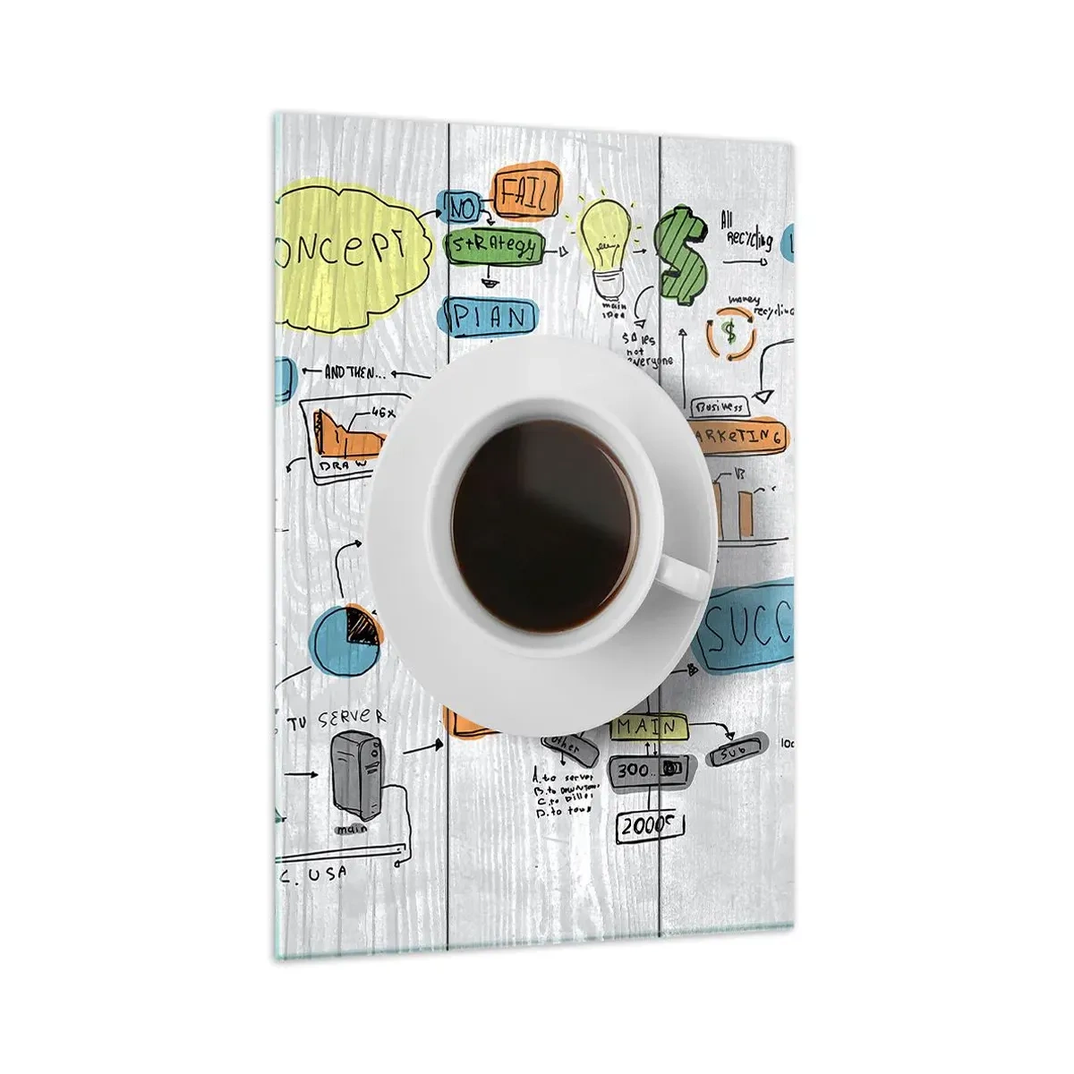 Obraz na skle - Čas na prestávku - 80x120 cm