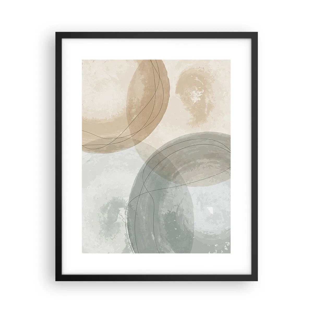 Plagát v čiernom ráme - Prenikanie svetov - 40x50 cm