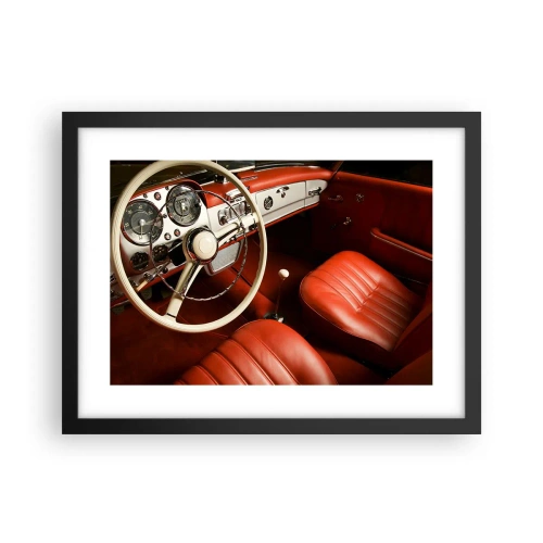 Plagát v čiernom ráme - Luxus v štýle vintage - 40x30 cm