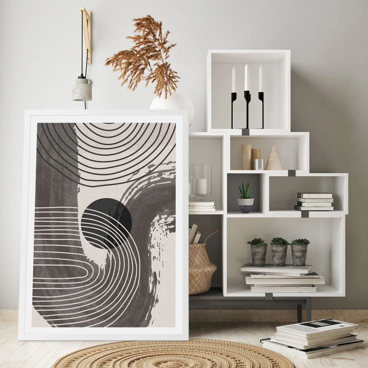 Plagát v bielom ráme - Ovál víťazí - 61x91 cm