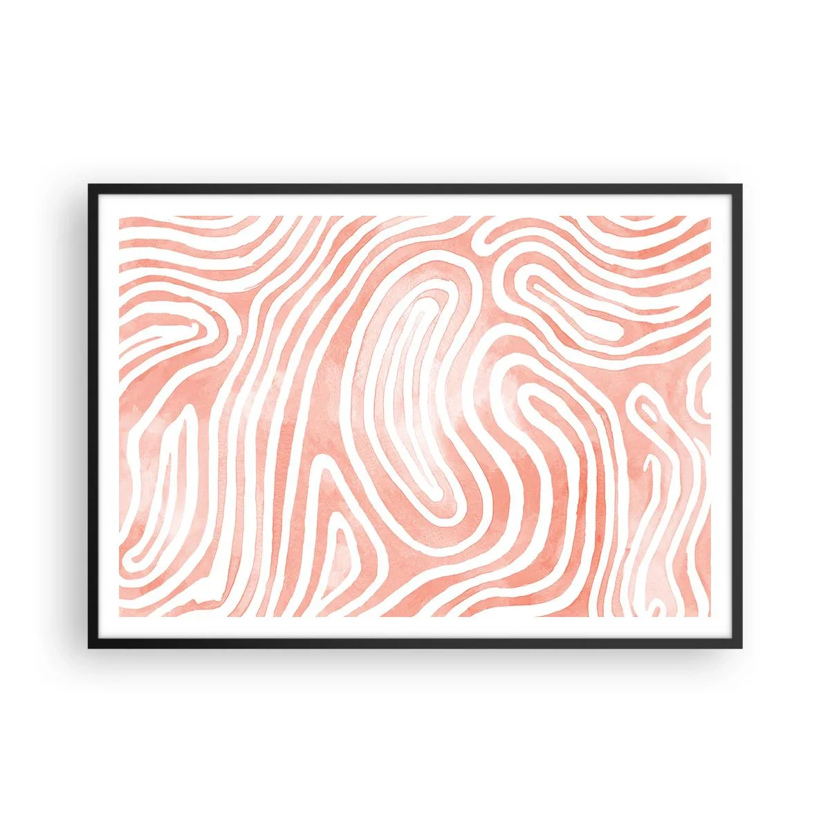 Plagát v čiernom ráme - V koralovom labyrinte - 100x70 cm