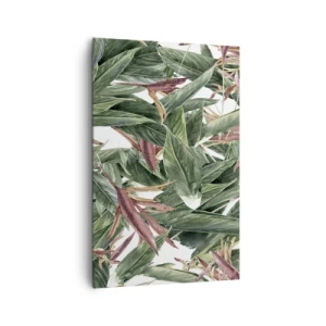 Obraz na plátne - Smaragdovo-ľaliové húštie - 80x120 cm