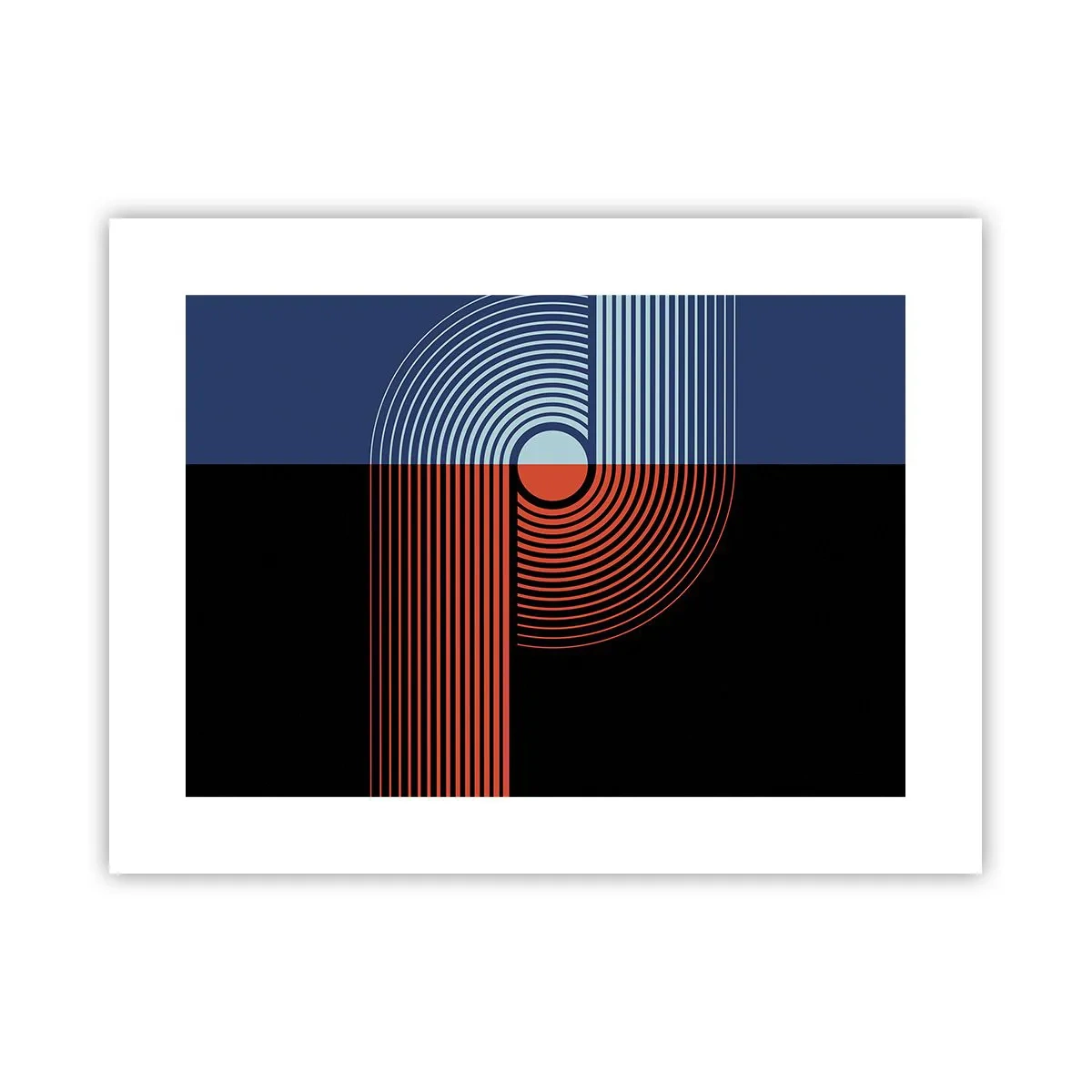 Plagát - V geometrickom objatí - 40x30 cm