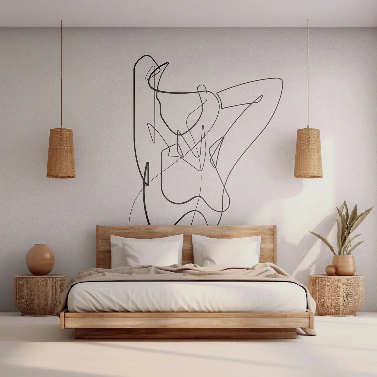 Fototapeta Premium Canvas - Ty si záhada… - Abstrakcia, Ženské telo, Grafika - 250x175 cm