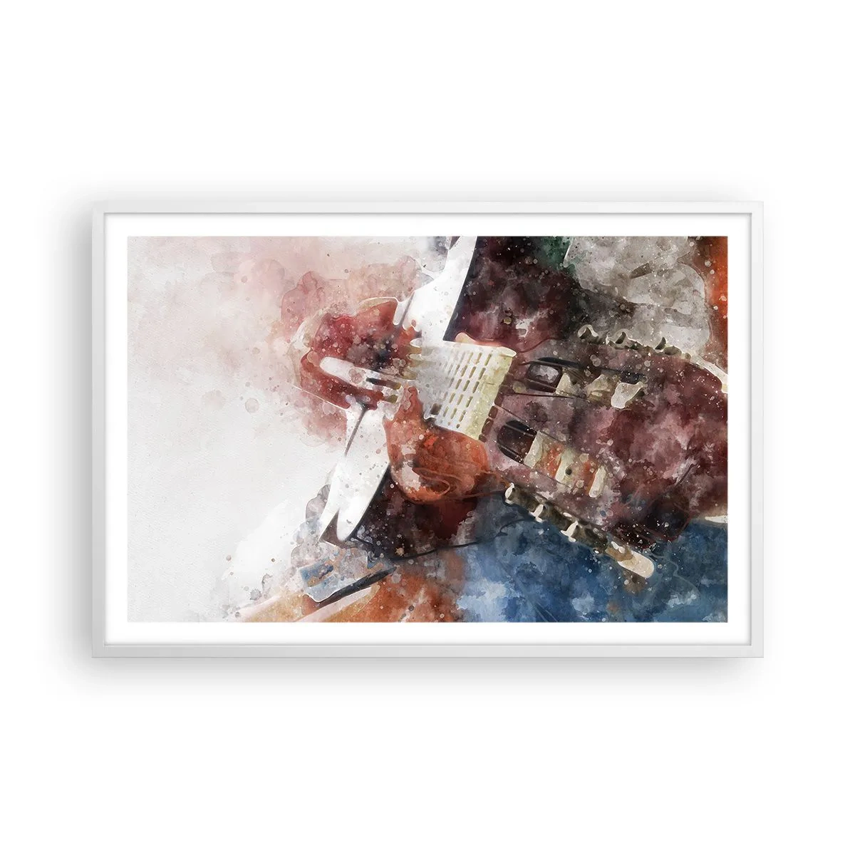 Plagát v bielom ráme - Čo si o tom myslíš? - 91x61 cm