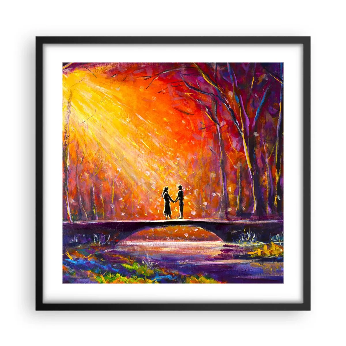 Plagát v čiernom ráme - Nebo ich tiež miluje - 50x50 cm