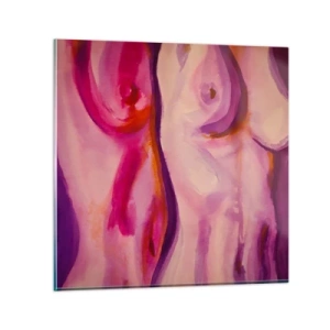 Obraz na skle - Óda na ženskosť - 50x50 cm
