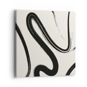 Obraz na plátne - Čiernobiely rozmar - 40x40 cm