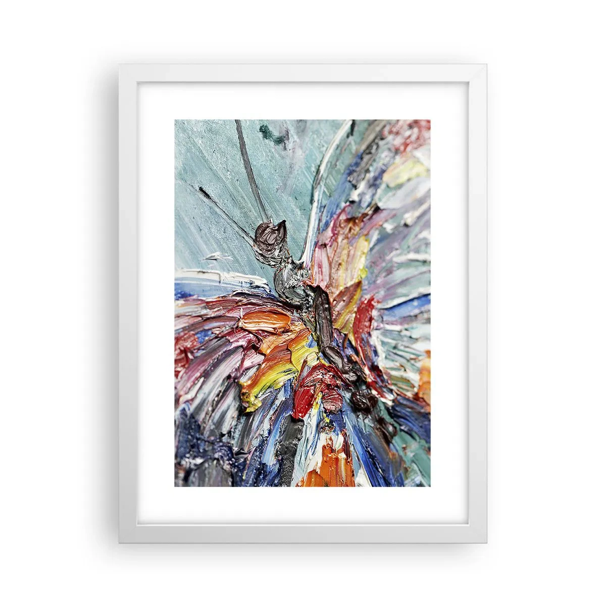 Plagát v bielom ráme - Namaľovaný prírodou - 30x40 cm