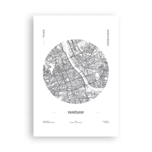 Plagát - Anatómia Varšavy - 70x100 cm