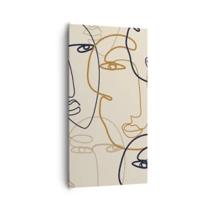 Obraz na plátne - Portrét znásobený - 65x120 cm