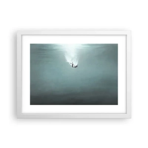 Plagát v bielom ráme - V objatí oceánu - 40x30 cm