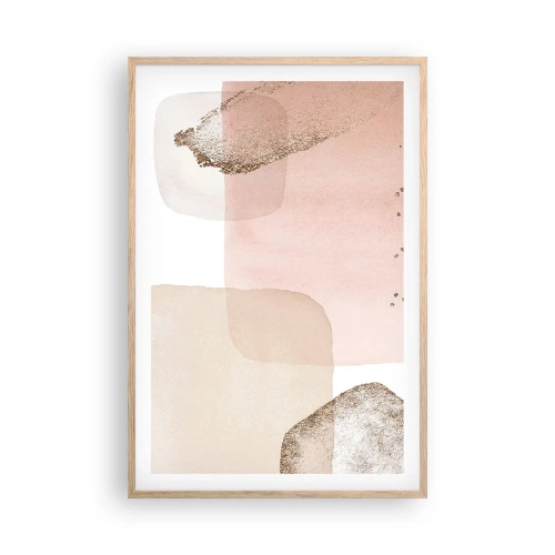 Plagát v ráme zo svetlého duba - Pohľad cez farby - 61x91 cm