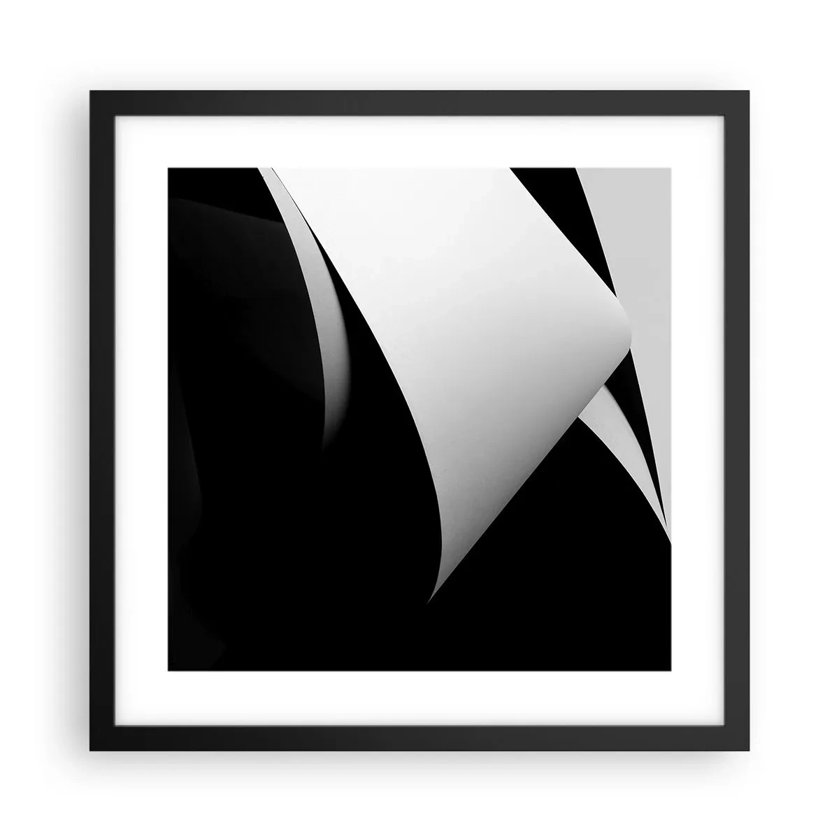 Plagát v čiernom ráme - Svetlo z hlbín tieňa - 40x40 cm