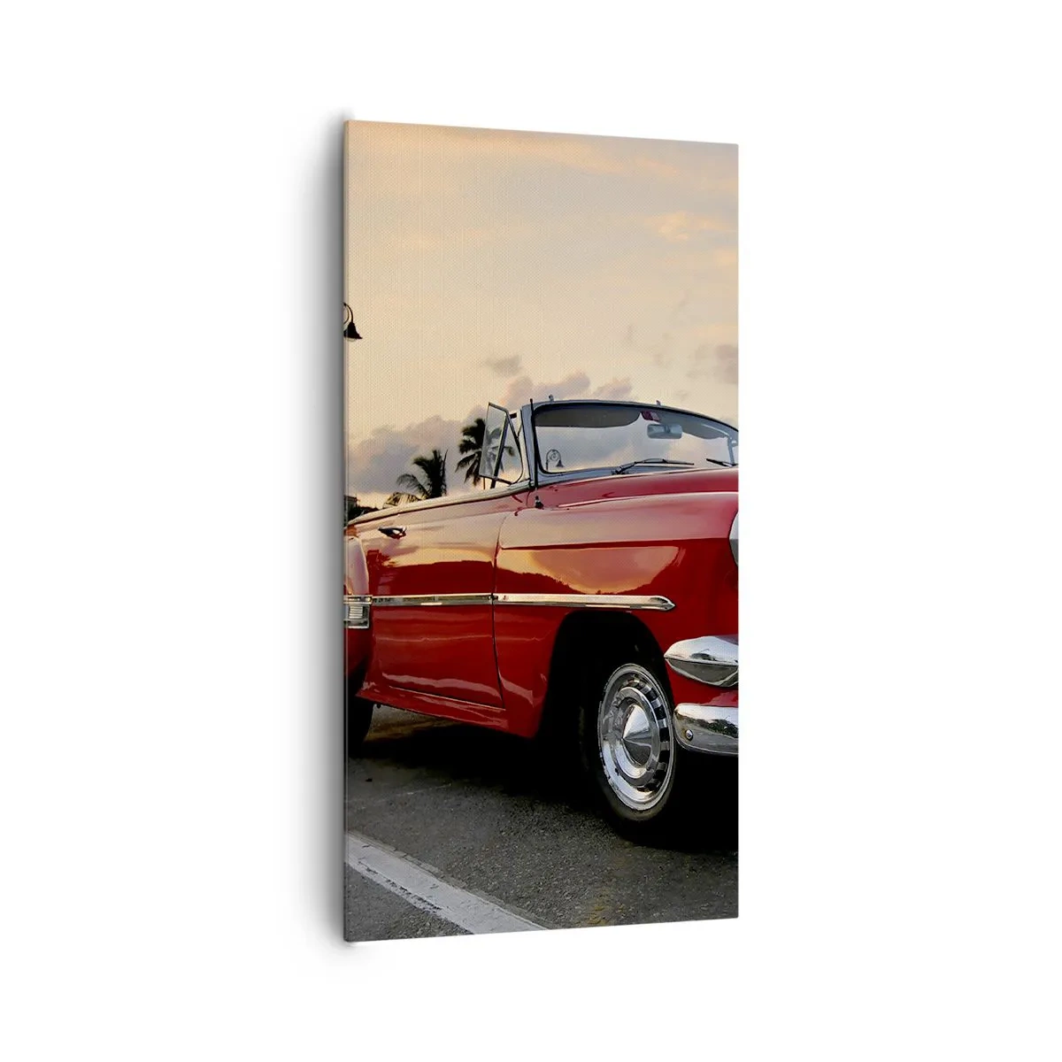 Obraz na plátne - Červená žiara trópov - 65x120 cm