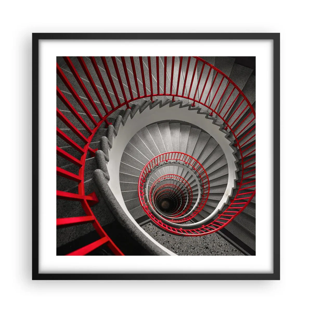 Plagát v čiernom ráme - Architektonické hry - 50x50 cm