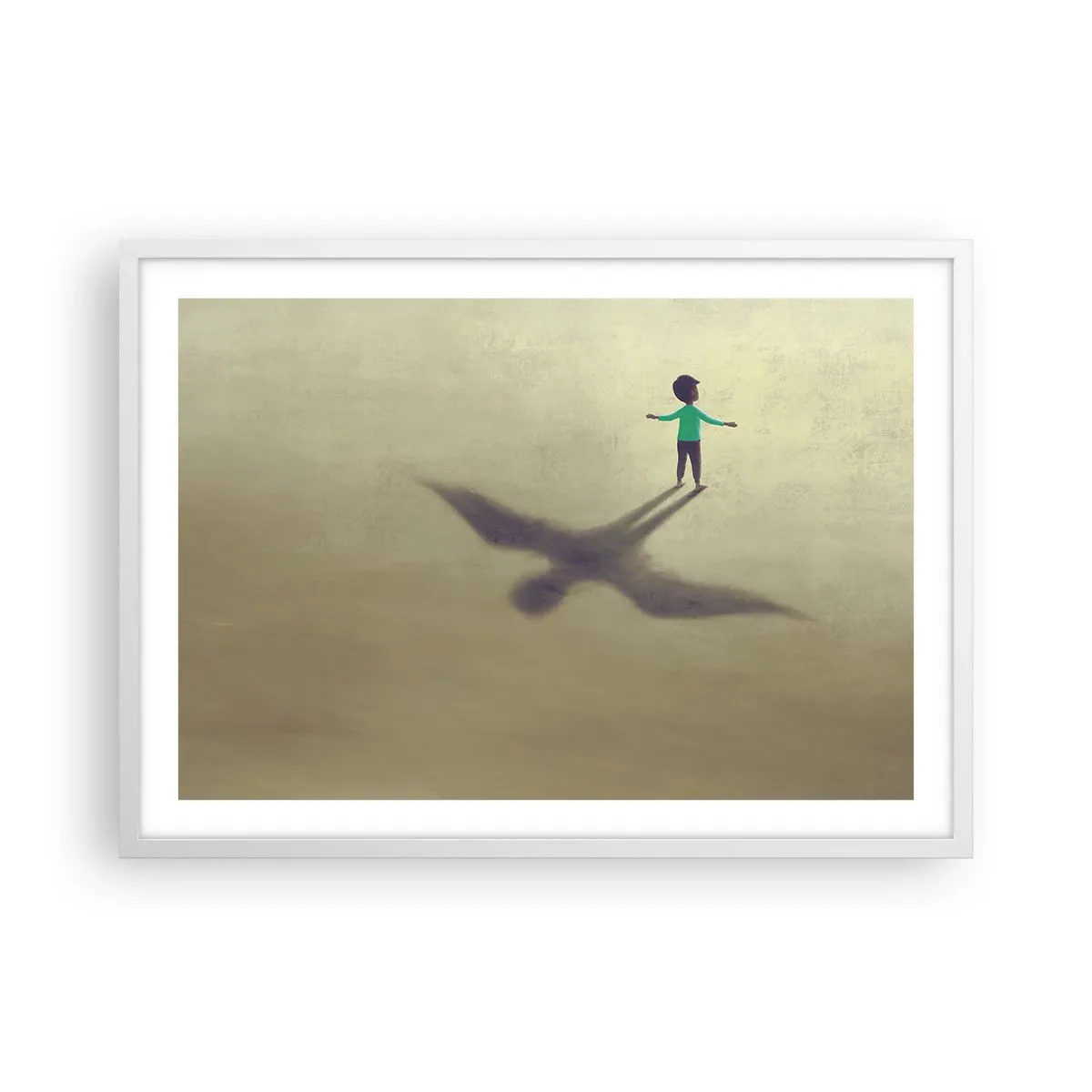 Plagát v bielom ráme - Hrdina budúcnosti - 70x50 cm