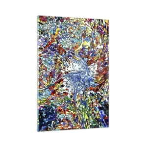 Obraz na skle - Vitráž s kvapkami - 80x120 cm