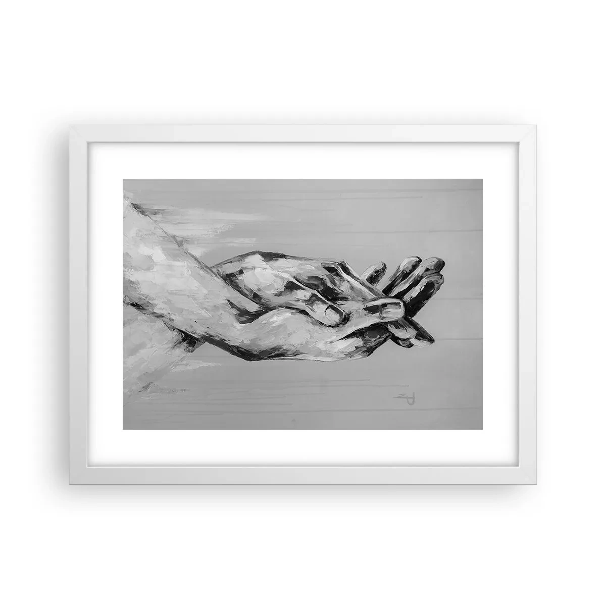 Plagát v bielom ráme - Začiatok… - 40x30 cm