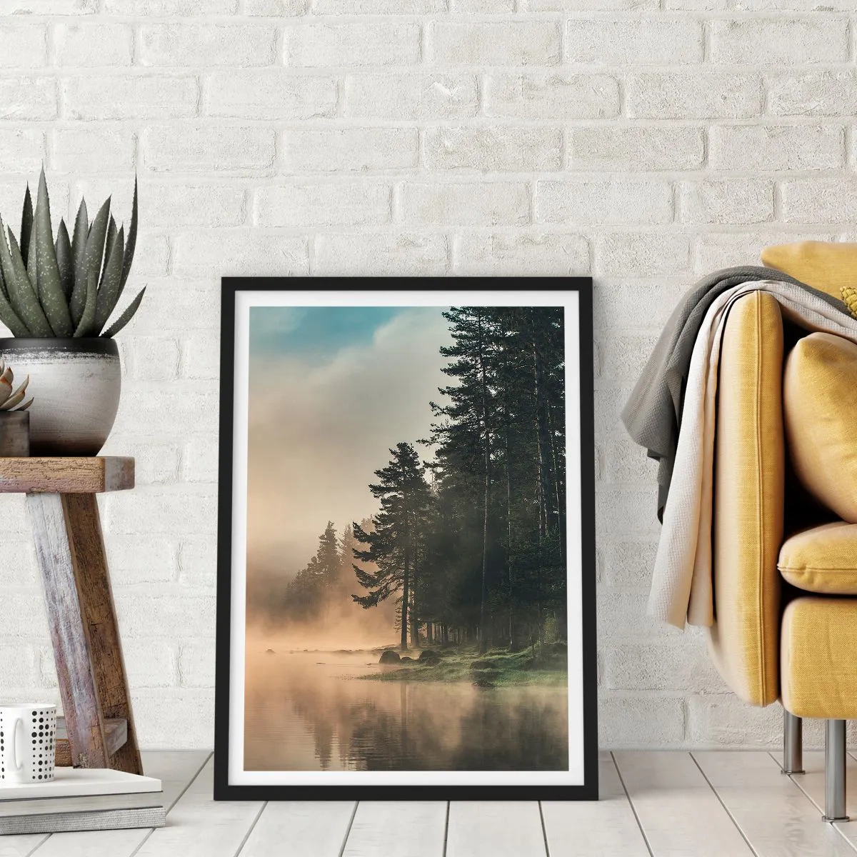 Plagát v čiernom ráme - Zrodenie dňa - 70x100 cm