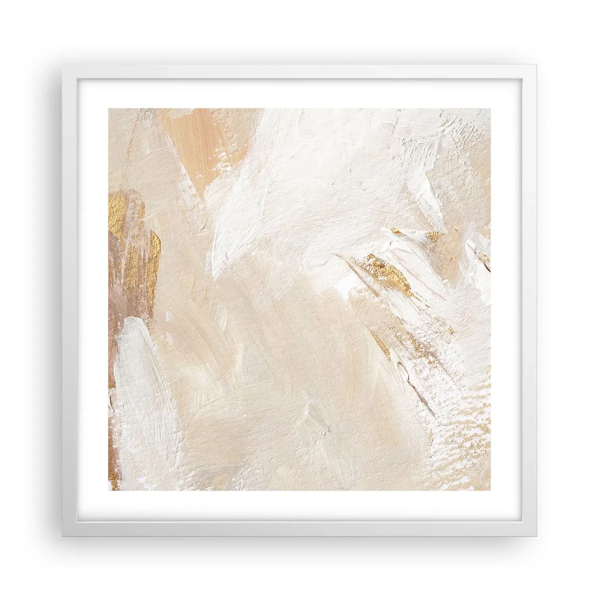 Plagát v bielom ráme - Pastelová kompozícia - 50x50 cm