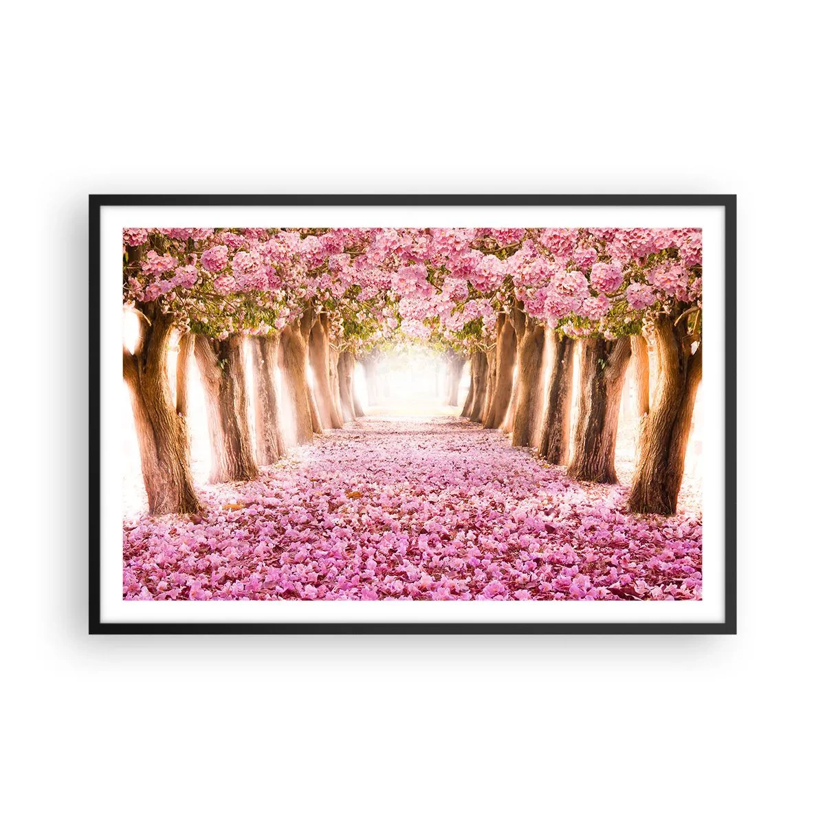 Plagát v čiernom ráme - Cesta do raja - 91x61 cm