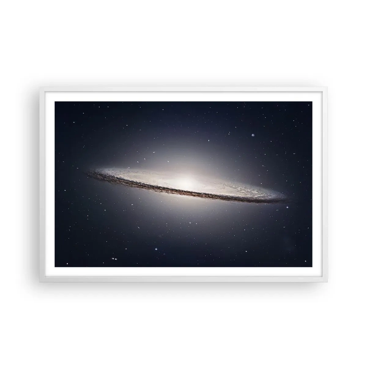 Plagát v bielom ráme - Kedysi dávno v jednej preďalekej galaxii… - 91x61 cm