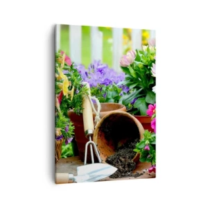 Obraz na plátne - Záhradka Žofky - 50x70 cm