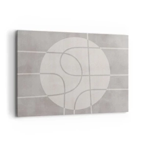 Obraz na plátne - Kruhovo a priamo - 100x70 cm